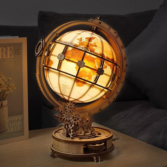 Rokr Luminous Globe DIY Wooden Kit.