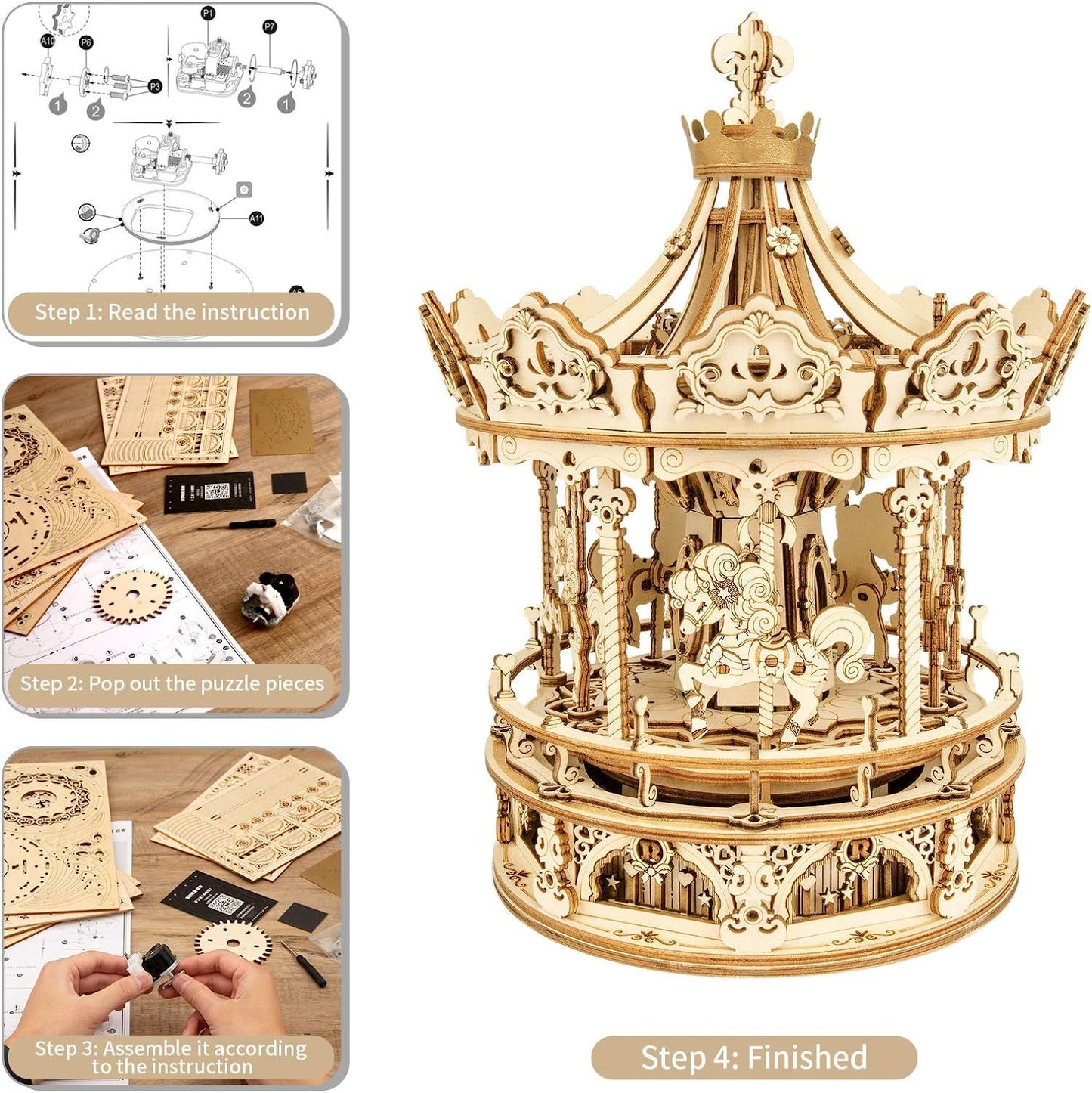Robotime Rokr DIY Music Box.